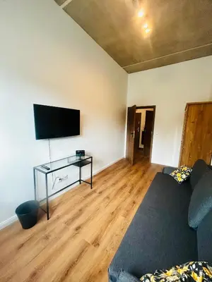 Telewizja i/lub zestaw kina domowego w obiekcie Apartamenty Balonowa