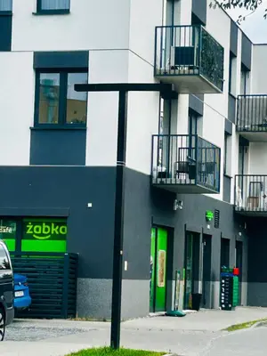 Budynek, w którym mieści się apartament