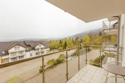 Widok na góry z tego apartamentu