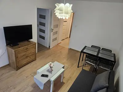 Telewizja i/lub zestaw kina domowego w obiekcie Justinrent Rynek 36