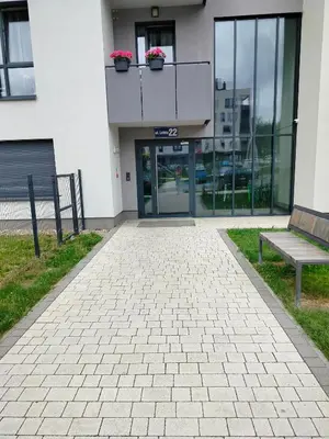 Budynek, w którym mieści się apartament