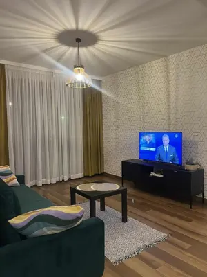 Telewizja i/lub zestaw kina domowego w obiekcie Apartament Sara z balkonem