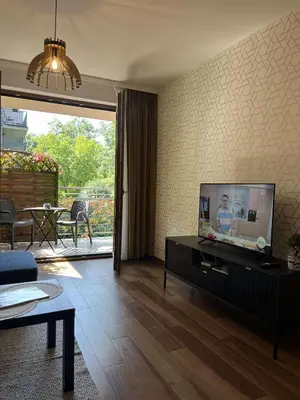 Telewizja i/lub zestaw kina domowego w obiekcie Apartament Sara z balkonem