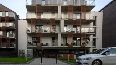 Budynek, w którym mieści się apartament