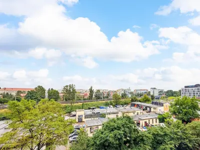 Widok na miasto Wrocław z tego apartamentu
