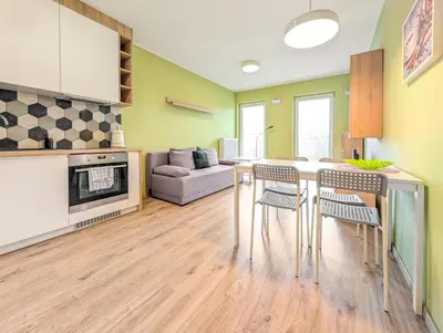 Kuchnia lub aneks kuchenny w obiekcie Riverwalk Charming Apartment by BookingHost