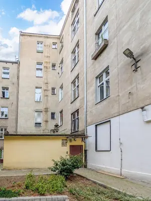 Budynek, w którym mieści się apartament