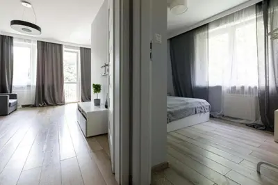 Łóżko lub łóżka w pokoju w obiekcie Close-Golden Apartment Wroclaw - One Bedroom Apartment - Rynek Square&Widok