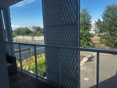 Balkon lub taras w obiekcie Komfortowe Apartamenty Nad Odrą
