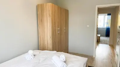 Łóżko lub łóżka w pokoju w obiekcie Piaskowa Stay by LibertaRent