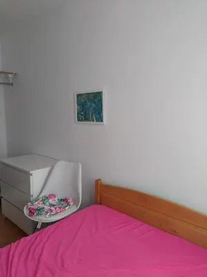 Łóżko lub łóżka w pokoju w obiekcie Budziszynska