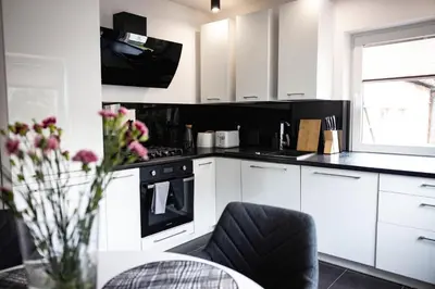Kuchnia lub aneks kuchenny w obiekcie Apartament Perła w Kłodzku