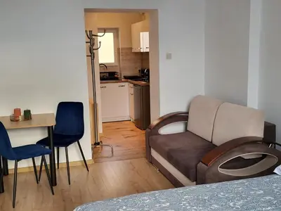 Kuchnia lub aneks kuchenny w obiekcie AS ELITE Studio Kozielska 12 parking Blisko Onkologii