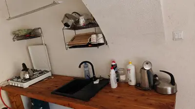 Kuchnia lub aneks kuchenny w obiekcie Pasieka Miody Gór Opawskich