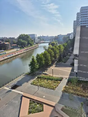 Widok na rzekę nieopodal tego apartamentu