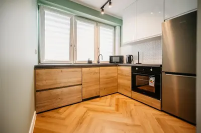 Kuchnia lub aneks kuchenny w obiekcie Nocosfera Apartament Premium Zgodny