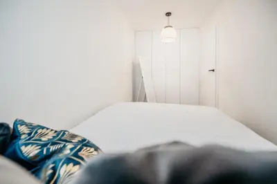 Łóżko lub łóżka w pokoju w obiekcie Nocosfera Apartament Premium Zgodny