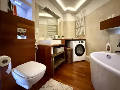 Łazienka w obiekcie Apartament Zielona Przystań Wrocław