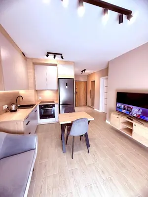 Kuchnia lub aneks kuchenny w obiekcie LOFT APARTAMENT II Kępno