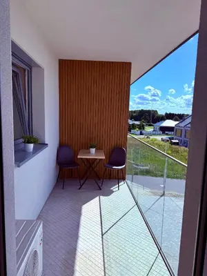 Balkon lub taras w obiekcie LOFT APARTAMENT II Kępno