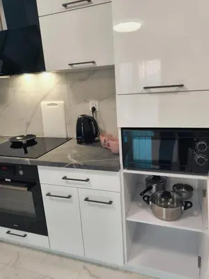 Kuchnia lub aneks kuchenny w obiekcie Aura Apartamenty