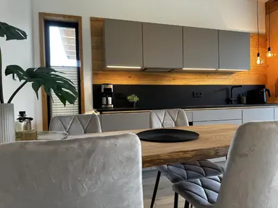 Kuchnia lub aneks kuchenny w obiekcie Loft N 39 - ekskluzywny apartament pod Zamkiem w Mosznej
