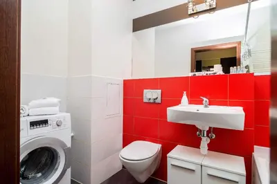 Łazienka w obiekcie Inowrocławska 17 Apartamenty Platinum by Noclegi Renters