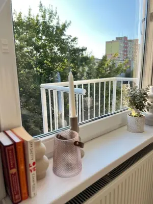 Balkon lub taras w obiekcie Panorama Piaskowa