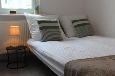 Łóżko lub łóżka w pokoju w obiekcie Nocleg pod Ksiązem