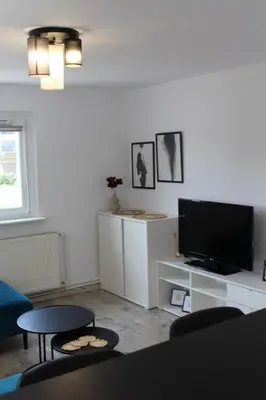 Telewizja i/lub zestaw kina domowego w obiekcie Nocleg pod Ksiązem