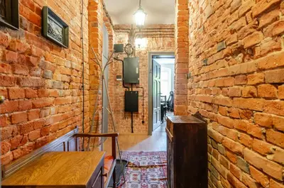 Plan piętra w obiekcie Gliwice Industrial Brick Style Apartment by BookingHost