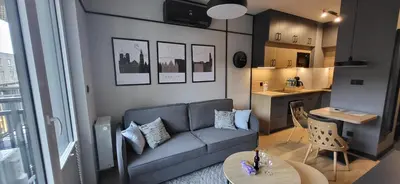 Część wypoczynkowa w obiekcie AMapartments Sienkiewicza Residence - Ekskluzywny apartament w sercu Wrocławia z dostępem do tarasu na dachu