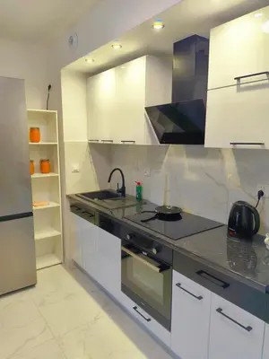 Kuchnia lub aneks kuchenny w obiekcie Aura Apartamenty 2
