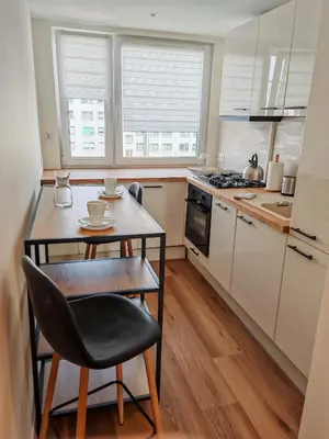 Kuchnia lub aneks kuchenny w obiekcie Panorama apartament