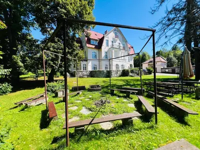 Ogród w obiekcie Ośrodek Wypoczynkowy Agat