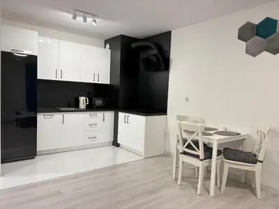 Kuchnia lub aneks kuchenny w obiekcie Apartament nad Zalewem