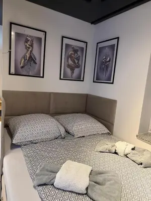 Łóżko lub łóżka w pokoju w obiekcie Sapore Dream STUDIO 4