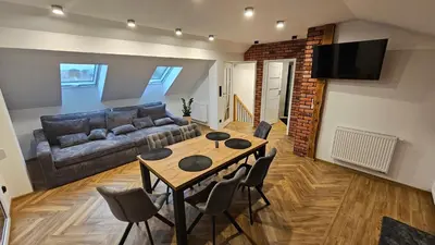 Telewizja i/lub zestaw kina domowego w obiekcie Studio za Miastem