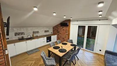 Telewizja i/lub zestaw kina domowego w obiekcie Studio za Miastem