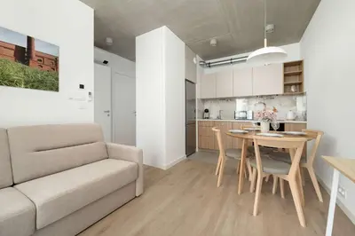 Kuchnia lub aneks kuchenny w obiekcie Luxury Apartments with Parking and Air Conditioning near Wrocław City Center by Renters Prestige
