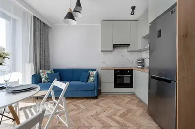 Kuchnia lub aneks kuchenny w obiekcie Tasteful Apartment Near Centennial Hall by Noclegi Renters