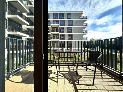 Balkon lub taras w obiekcie Michalczyka 3A - Self Check-In 20h - Parking