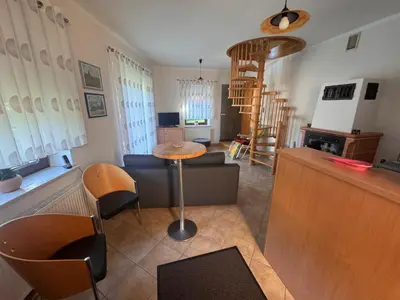 Telewizja i/lub zestaw kina domowego w obiekcie Domek Rychleby