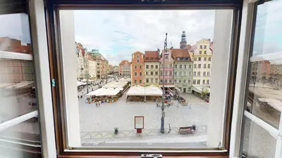 Widok na miasto Wrocław z tego apartamentu