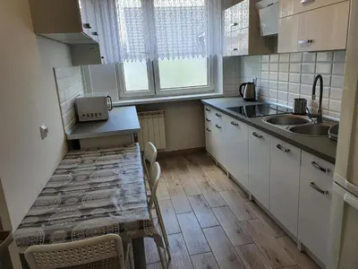 Kuchnia lub aneks kuchenny w obiekcie Hostel Berberysowa