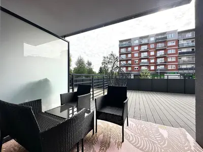 Balkon lub taras w obiekcie Czartoryskiego Apart - Self Check-In 20h - Parking &Lift & 50m Terrace