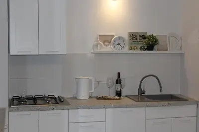 Kuchnia lub aneks kuchenny w obiekcie Apartament Sudecki Spokój