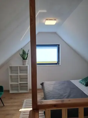Łóżko lub łóżka w pokoju w obiekcie Reset w górach
