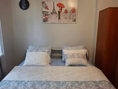 Łóżko lub łóżka w pokoju w obiekcie Apartament Świdnicka