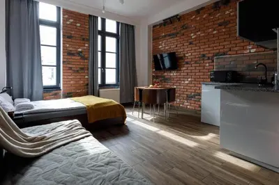 Telewizja i/lub zestaw kina domowego w obiekcie Central Apartments- Cozy and Stylish - Kosciuszki 28